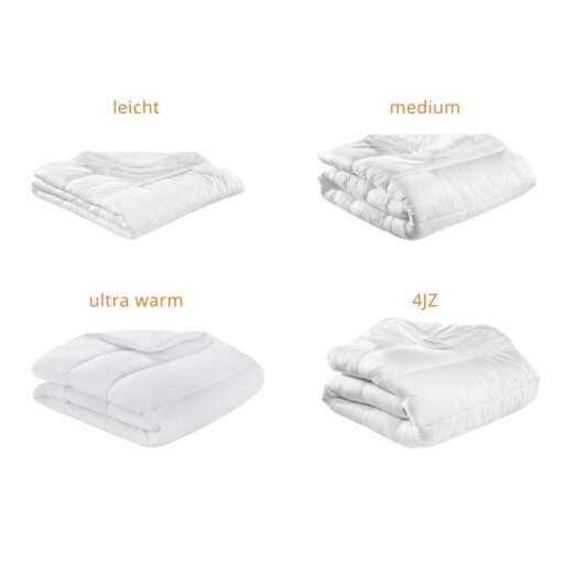 Gemütliches Schlafzimmer mit Bettdecke und Kissen