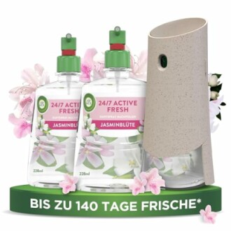 Lufterfrischer mit Jasminblütenduft und Nachfüllpackungen