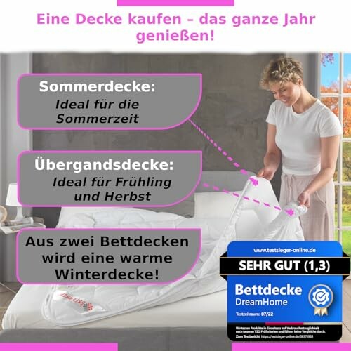 DreamHome 4 Jahreszeiten Bettdecken