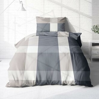 Bettwäsche-Set mit modernem Karomuster