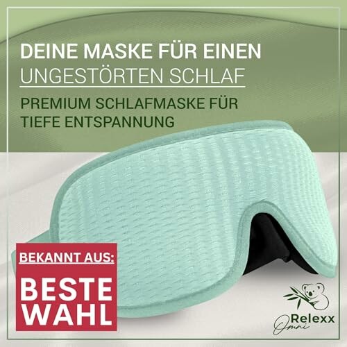 Premium Schlafmaske für ungestörten Schlaf