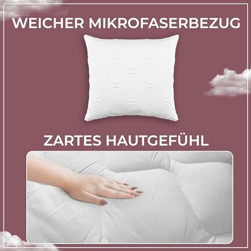 Weiches Mikrofaser-Kopfkissen mit sanftem Hautgefühl