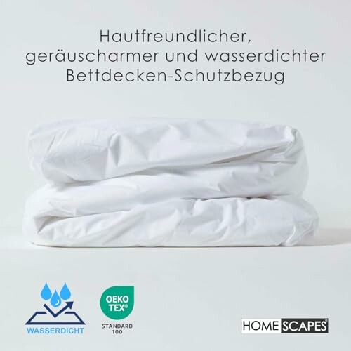 HOMESCAPES Wasserdichter Bettbezug 135x200 cm
